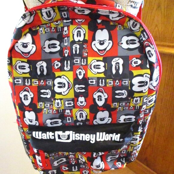 Walt Disney World Parks Backpack Mickey Mouse, Black, Adjustable Straps - Picture 2 of 16